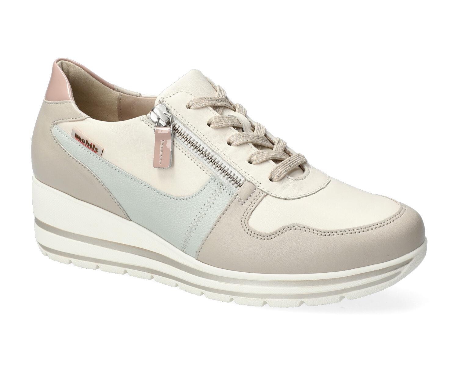 lacets femme modèle Abby Blanc casse - Mephisto